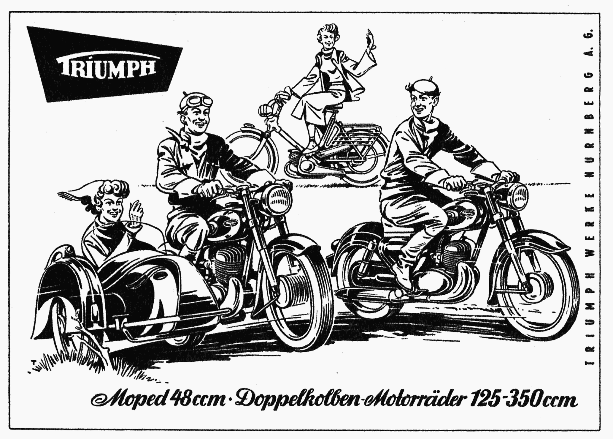 Vintage Triumph Motorcycles Logo